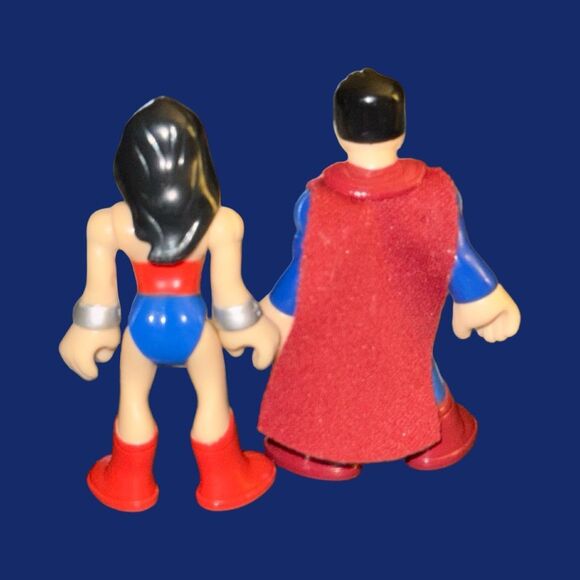 Imaginext DC Super Friends Collection Superman & Wonder Woman Figure Set A6 - Picture 3 of 7